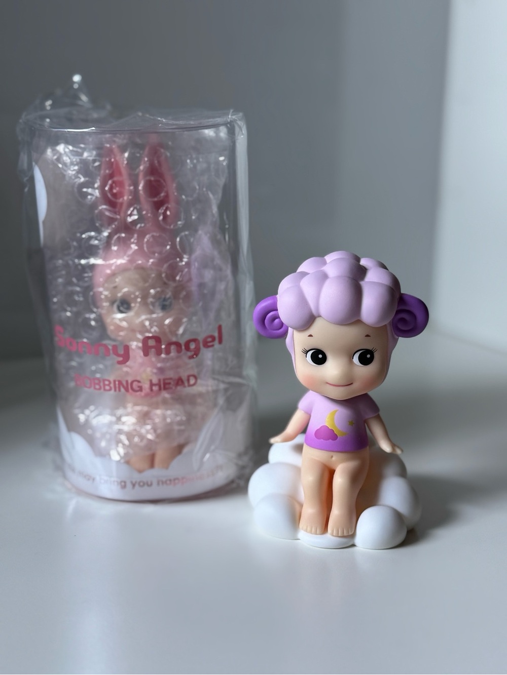Authentic • Sonny Angel Bobbing Head • Rabbit/Bunny on Cloud • Bobble Head